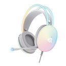 Headset Gamer In-Ear com LED, Microfone Ajustável e Som Envolvente – Bluetooth + Cabo 3.5mm USB, Compatível com PC/Console/Smartphone