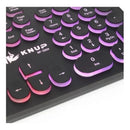 Teclado Gamer Knup KP-2059 com Iluminação RGB – USB com Fio, Padrão ABNT2, Antighosting – Compatível com PC, Notebook, Windows, Mac e Linux – Preto