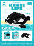 Blocos de Montar Mini Animais do Mundo Marinho – Brinquedo Educativo Criativo Compatível com LEGO®