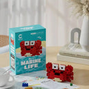 Blocos de Montar Mini Animais do Mundo Marinho – Brinquedo Educativo Criativo Compatível com LEGO®