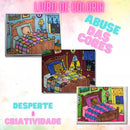 Livro de Colorir Bobbie Goods com 50 Folhas – Papel 180g para Desenho, Pintura e Arte Criativa