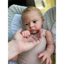 Boneca Reborn Cameron 60CM Sem Roupas – Maquiagem Premium, Pintura 3D Realista, Feita à Mão – Colecionável de Arte