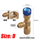 1, 2 ou 4 Válvulas de Segurança para Carga de Gás R410A/R22 – Rosca 1/4" | Adaptador para Ar-Condicionado e Refrigeração