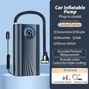 Bomba de Ar Portátil Elétrica – Infle Pneus em Segundos! Alta Pressão com Barômetro para Carro, Moto, Bike e Muito Mais