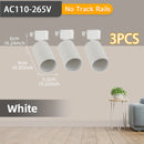 Kit Completo de Trilho com Spots LED — Iluminação de Teto com Lâmpadas GU10 Substituíveis para Sala e Quarto