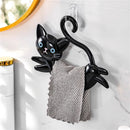 Porta-Toalhas de Banheiro Fofo em Forma de Gato – Suporte para Toalhas Infantil/Decorativo