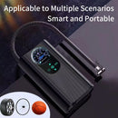 Bomba de Ar Portátil Elétrica – Infle Pneus em Segundos! Alta Pressão com Barômetro para Carro, Moto, Bike e Muito Mais