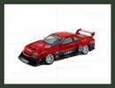 Modelo de Carro Esportivo 1/24 em Liga – Wide Body com Luzes e Som de Motor