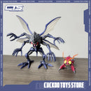 Figura Digimon Kabuterimon/Tentomon em PVC – Colecionável, Decoração de Mesa e Brinquedo Infantil