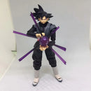 Dragon Ball Z Action Figure Black Goku Super Saiyan Rose 14cm com Acessórios – Modelo Anime Colecionável DBZ