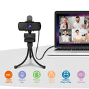 Webcam FIFINE K420 1440p Full HD com Microfone e Tripé – USB para PC e Laptop, Ideal para Streaming e Videochamadas