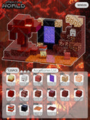 Kit de Blocos Magnéticos Estilo Pixel – Mundo Mine para Crianças 3+ | Brinquedo Educativo STEM com Cubos e Base de Montar