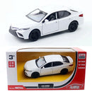 Miniatura Toyota Camry XSE 1:36 – Carro de Liga Metálica com Sistema Pull Back, Coleção e Presente Infantil