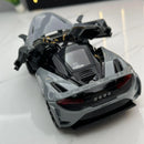 1:32 McLaren 765LT – Modelo Fast & Furious 7 | Carro de Metal com Luz e Som | Brinquedo e Decoração