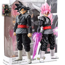 Dragon Ball Z Action Figure Black Goku Super Saiyan Rose 14cm com Acessórios – Modelo Anime Colecionável DBZ