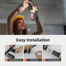 Kit Completo de Trilho com Spots LED — Iluminação de Teto com Lâmpadas GU10 Substituíveis para Sala e Quarto