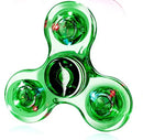 Fidget Spinner Cristal LED – Glow in the Dark, Brinquedo EDC, Alívio de Estresse para Crianças