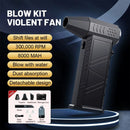 Mini Soprador Turbo 400.000 RPM – Limpeza a Jato com Vento Forte 53m/s | Aspirador de Poeira Recarregável Tipo-C