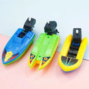Barco de Brinquedo Mecânico – Speed Boat Clássico com Mola para Banho e Piscina