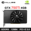 Placa de Vídeo MLLSE GTX 750Ti 4GB GDDR5 – 128 Bits, PCI-E 3.0 | GPU GeForce com HDMI, DVI e VGA para PC Gamer