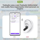 HTC NE20 Fones Bluetooth V6.0 – AI Tradutor, Touch Screen LCD, Wireless, Som Estéreo HD, Uso Esportivo e Longa Duração