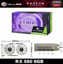 Placa de Vídeo MLLSE AMD Radeon RX 580 8GB GDDR5 – 256 Bits, PCI-E 3.0 x16 | GPU Gamer para PC