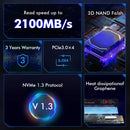 SSD HUADISK M.2 NVMe PCIe 3.0 – 128GB a 2TB | Alta Velocidade para Notebook e PC Desktop