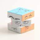 Cubo Mágico 3x3x3 Rosto Sorridente – UV, Divertido, Anti-Stress, Profissional e Rápido, Quebra-Cabeça Infantil e Presente