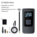 Bomba de Ar Portátil Elétrica – Infle Pneus em Segundos! Alta Pressão com Barômetro para Carro, Moto, Bike e Muito Mais