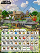 Kit de Blocos Magnéticos Estilo Pixel – Mundo Mine para Crianças 3+ | Brinquedo Educativo STEM com Cubos e Base de Montar