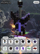 Kit de Blocos Magnéticos Estilo Pixel – Mundo Mine para Crianças 3+ | Brinquedo Educativo STEM com Cubos e Base de Montar