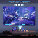 Projetor PG600W Full HD 1080p Nativo – Android, 4K, Wi-Fi 5G, Auto Foco, 3D, Cinema em Casa e Uso Externo