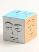 Cubo Mágico 3x3x3 Rosto Sorridente – UV, Divertido, Anti-Stress, Profissional e Rápido, Quebra-Cabeça Infantil e Presente