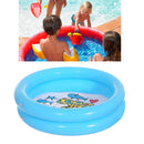 Piscina Inflável Infantil 65x65cm com Estampa de Animais | Banheira Redonda para Bebês – Brinquedo de Verão