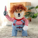 Fantasia de Halloween Chucky para Cachorros – Macacão Engraçado de Filme de Terror