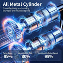 Bomba de Ar Portátil Elétrica – Infle Pneus em Segundos! Alta Pressão com Barômetro para Carro, Moto, Bike e Muito Mais