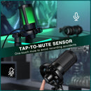 Microfone Gamer USB FIFINE AmpliGame A2 – Condensador com Iluminação RGB, Mudo por Toque, Tripé Incluso – Compatível com PC, PS4/PS5 e Notebook