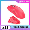 Mouse Gamer Attack Shark X11 Sem Fio – 3 Modos de Conexão (2.4GHz, Bluetooth, Cabo) | 22.000 DPI, Sensor PAW3311, RGB e Base de Carregamento Magnética