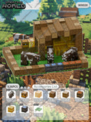 Kit de Blocos Magnéticos Estilo Pixel – Mundo Mine para Crianças 3+ | Brinquedo Educativo STEM com Cubos e Base de Montar