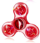 Fidget Spinner Cristal LED – Glow in the Dark, Brinquedo EDC, Alívio de Estresse para Crianças