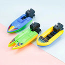 Barco de Brinquedo Mecânico – Speed Boat Clássico com Mola para Banho e Piscina