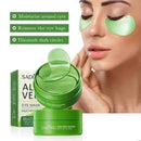 60 Unidades de Máscara para Olhos com Colágeno e Aloe Vera – Antiolheiras, Redução de Bolsas, Hidratação e Antirrugas
