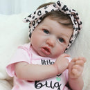 Boneca Reborn Realista Saskia 22" – Toque Suave, Estilo Bebê de Verdade | Menina Toddler