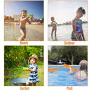 Conjunto 4/6pcs Pistolas d’Água de Espuma EVA – Brinquedo Jato de Água Portátil para Crianças, Diversão na Praia, Piscina e Banho