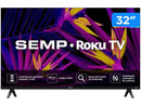 Smart TV Semp 32" HD LED 32R6610 – Wi-Fi Integrado, 3 HDMI, 1 USB, Qualidade e Conectividade para Sua Casa