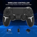 Controle Gamer Sem Fio GAMINJA – Compatível com PS4, PS3 e PC, com Giroscópio de 6 Eixos, Vibração Dupla e Touchpad Integrado via Bluetooth