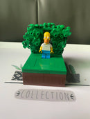 227 Peças Blocos de Montar MOC Homer no Arbusto – Kit de Construção Criativo Tecnológico para Presentes de Natal, Aniversário e Hobby Adulto