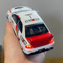 Miniatura 1:32 Mitsubishi Lancer Evolution JDM – Versão Combustível, Modelo de Liga Diecast com Luz e Som, Brinquedo, Enfeite para Computador e Presente