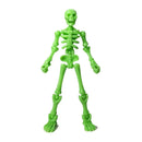 Mini Esqueletos Articulados de Plástico – Figuras Posáveis para DIY, Artesanato e Decoração de Halloween