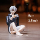 Action Figure 18cm – BLUE LOCK Nagi Seishiro, Boneco de Futebol com Cabelo Branco, Modelo Colecionável Anime